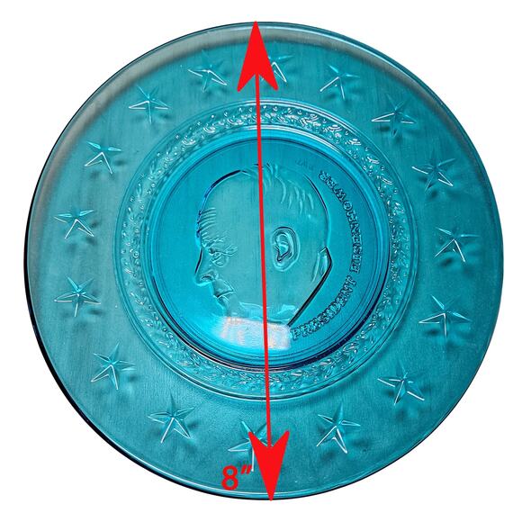 6 Wheaton PRESIDENTS Plates Kennedy Washington Taft Roosevelt Eisenhower Madison - Picture 8 of 8